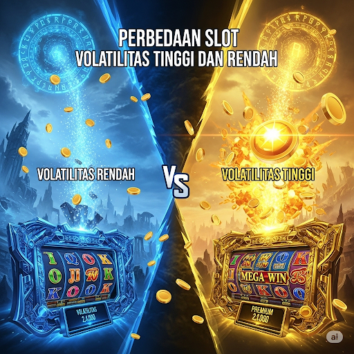 Perbedaan Slot Volatilitas Tinggi dan Rendah